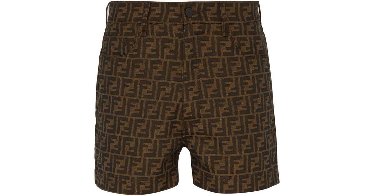 fendi monogram shorts