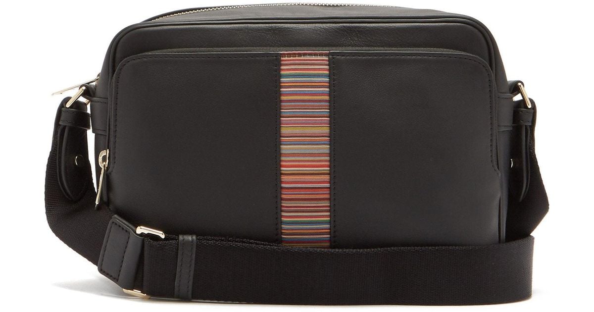 Paul Smith Signaturestripe Leather Crossbody Bag for Men Lyst