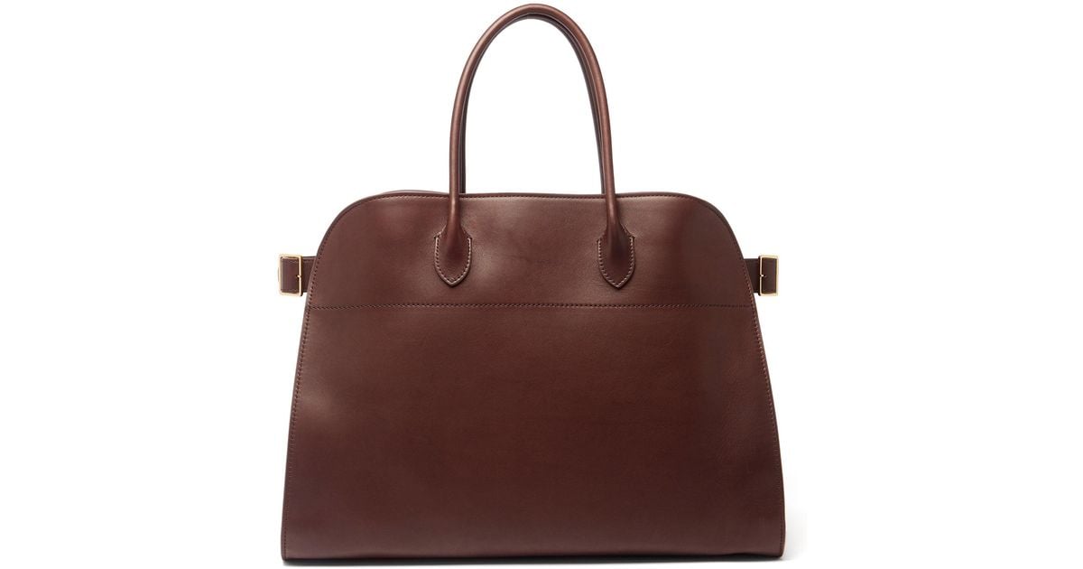 The Row Soft Margaux 15 Grainedleather Tote Bag Lyst UK