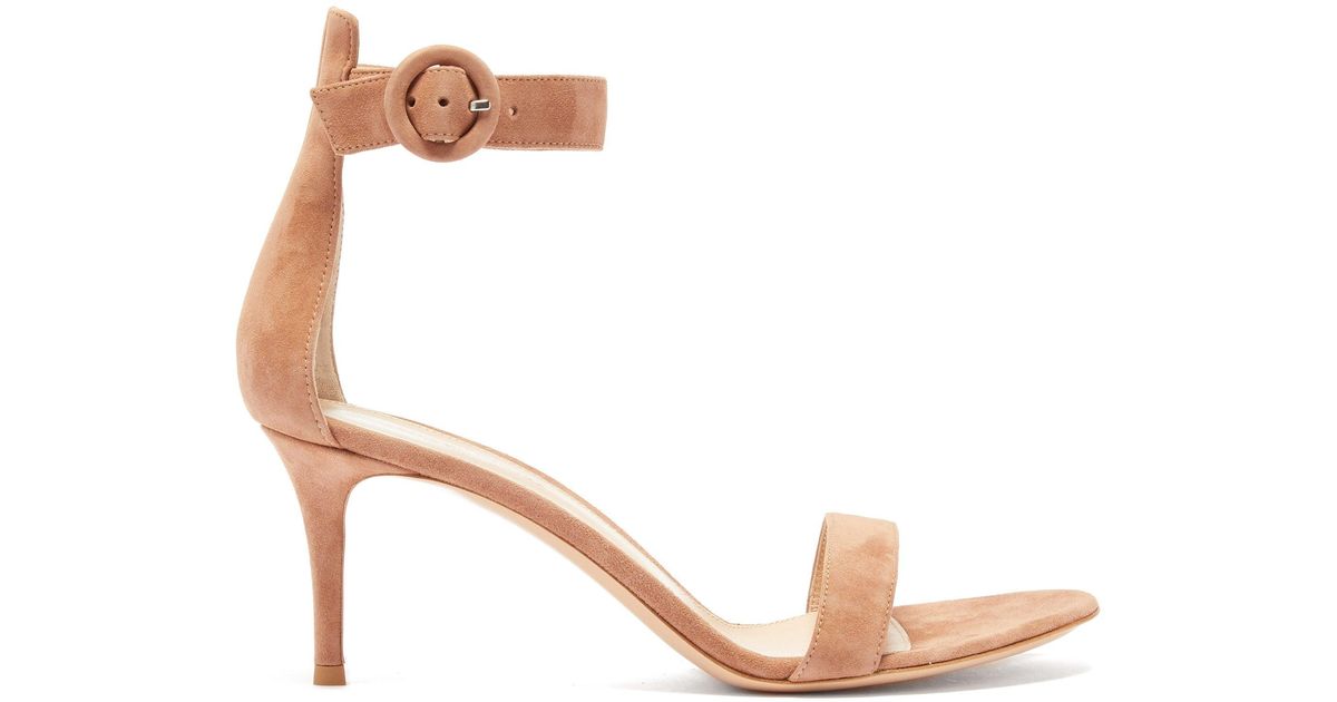 gianvito rossi portofino 70 suede sandals