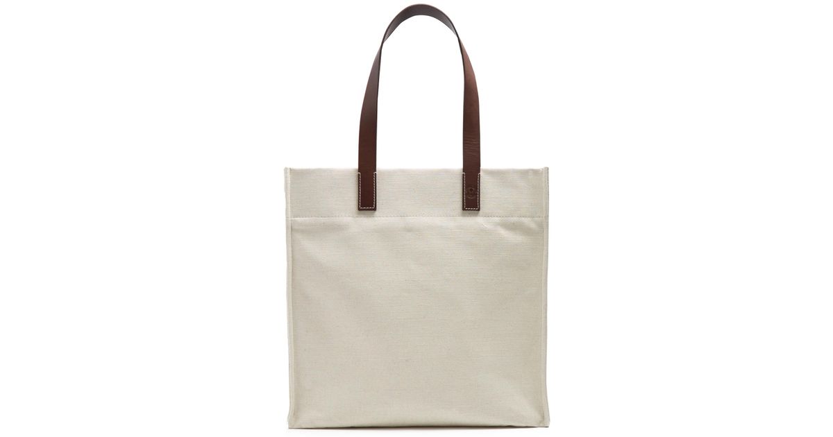 Frescobol Carioca Leather-handle Linen-canvas Tote in Beige (Natural) for  Men | Lyst
