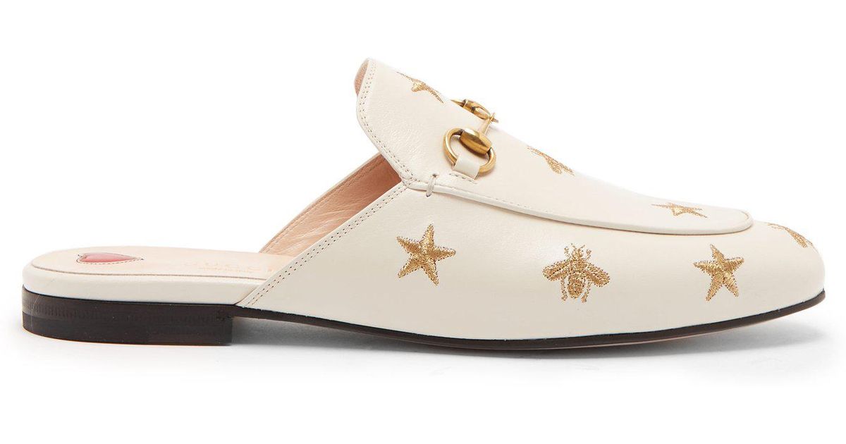 gucci princetown leather backless loafers