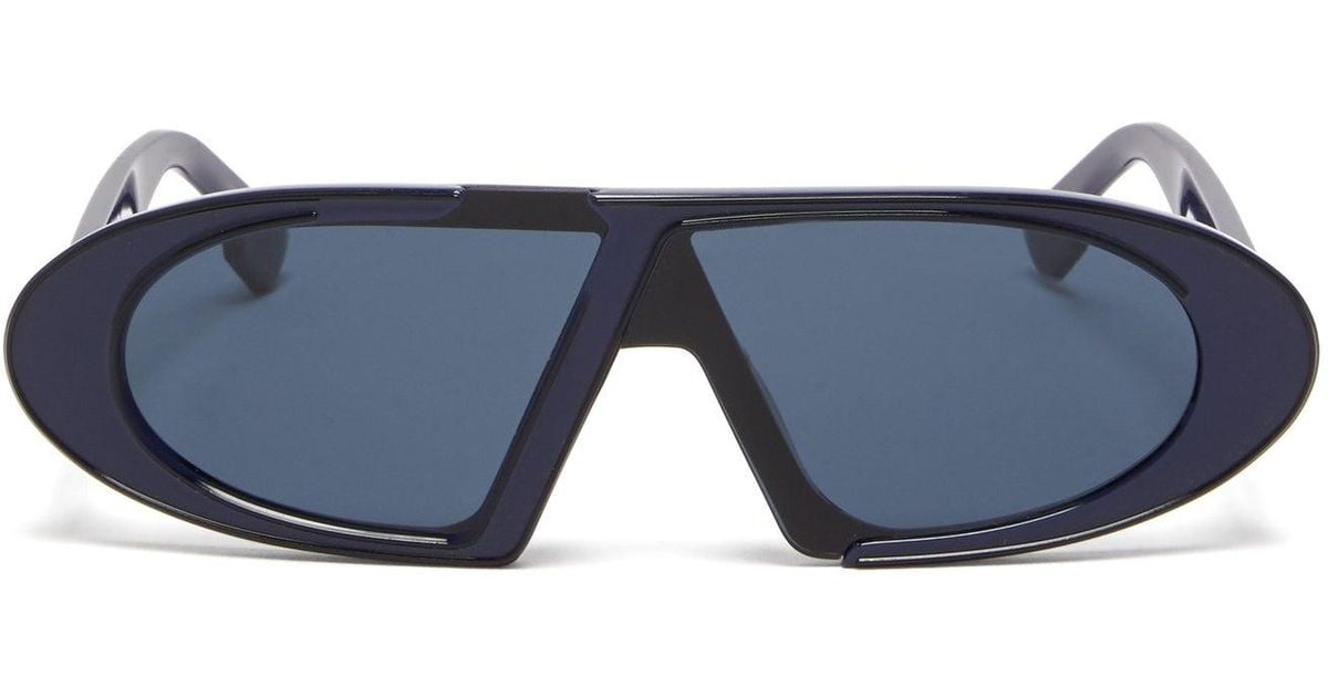 Dior Oblique Oval Acetate Sunglasses in Blue Lyst Canada