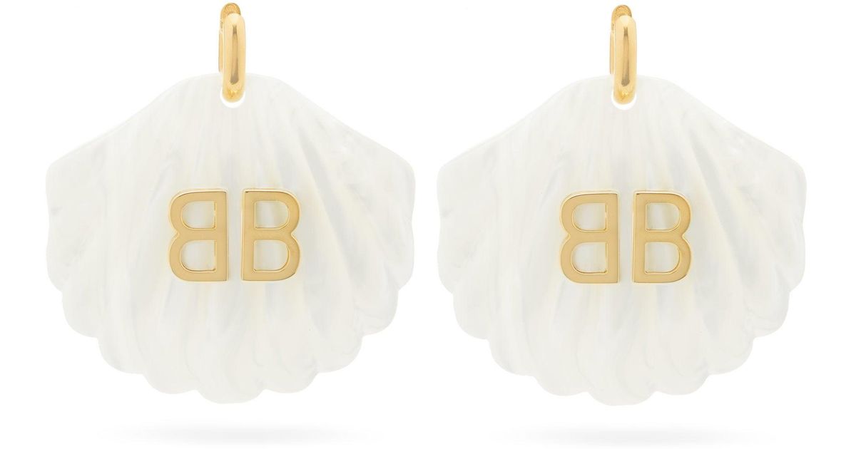 Balenciaga 2024 shell earrings