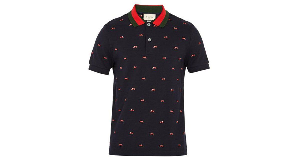 gucci panther polo