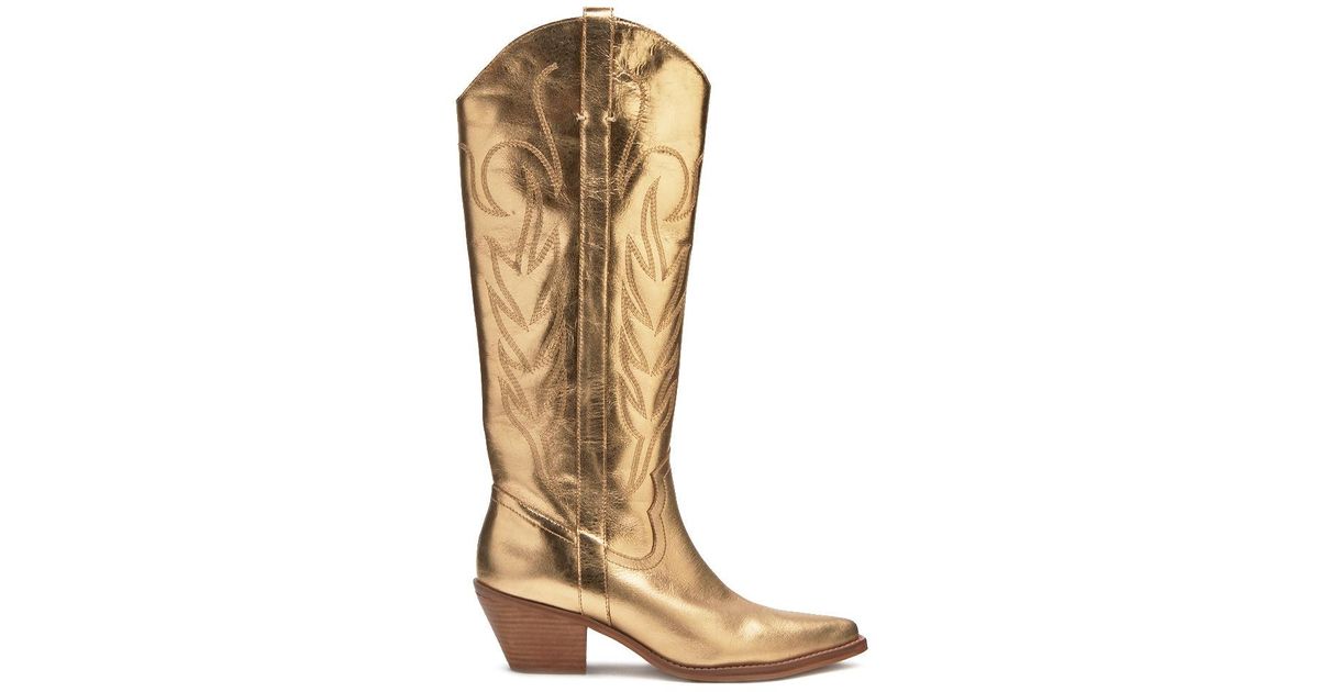 Matisse Agency Western Boot in Gold (Brown) | Lyst