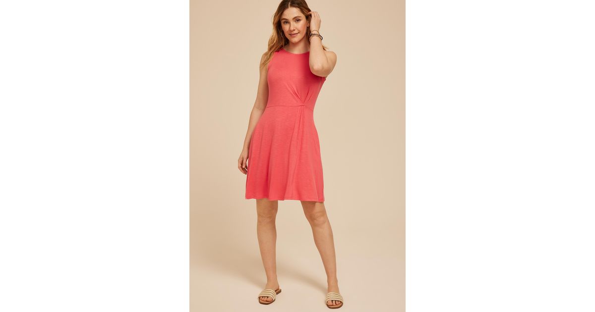 open lace back dress maurices Women's Textured Chiffon Dress with Flutter Sleeves X Small  Fuchsia Flash at Amazon Women's Clothing store