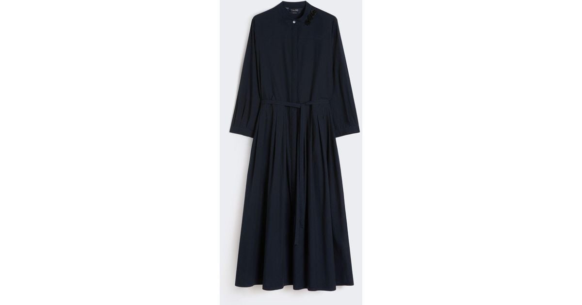 max mara cotton voile dress Max Mara Cotton And Silk Voile Dress - Kaki