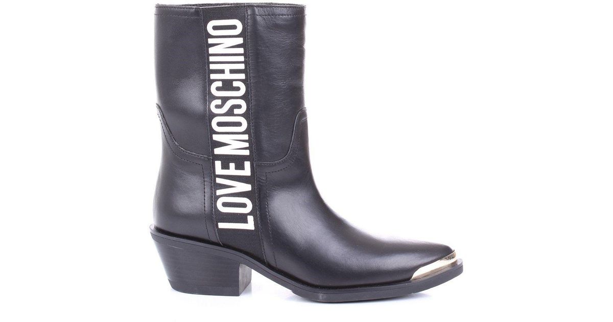 love moschino platform ankle boots