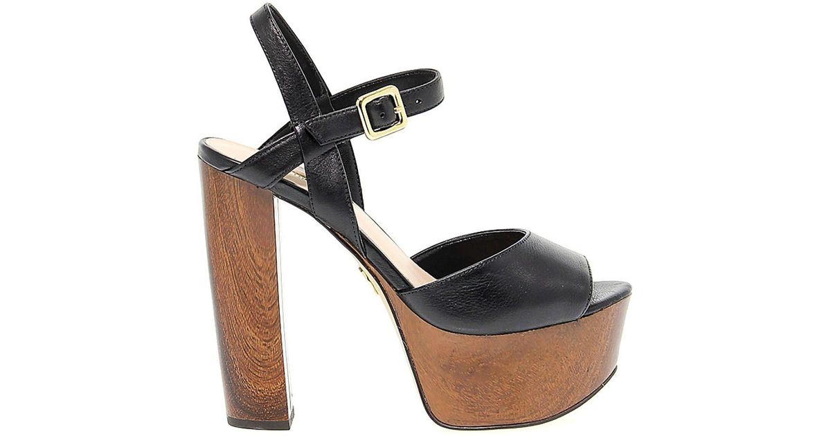 guess leather sandals
