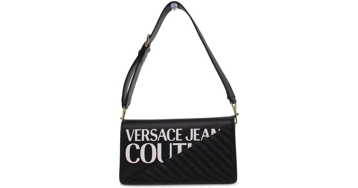Versace Jeans Couture Denim Shoulder Bag in Black - Lyst