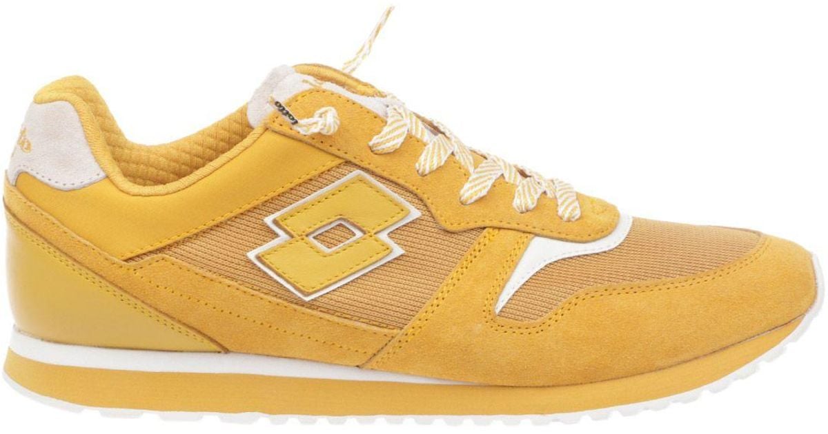 Lotto Leggenda Suede Yellow Leather Sneakers for Men Lyst