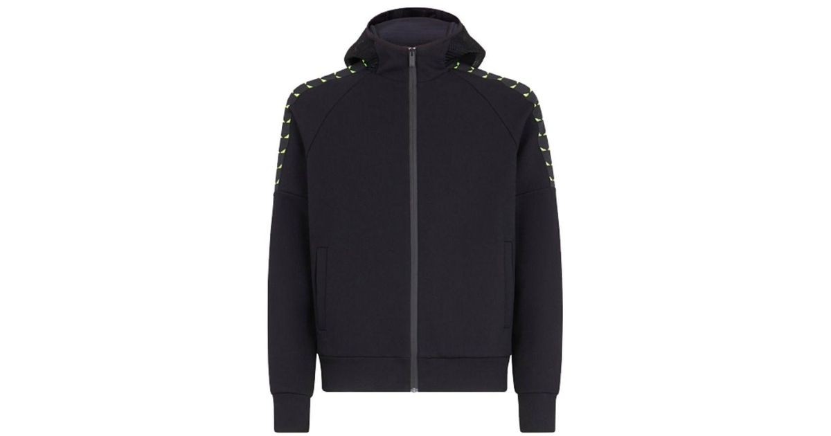 fendi black cotton sweatshirt