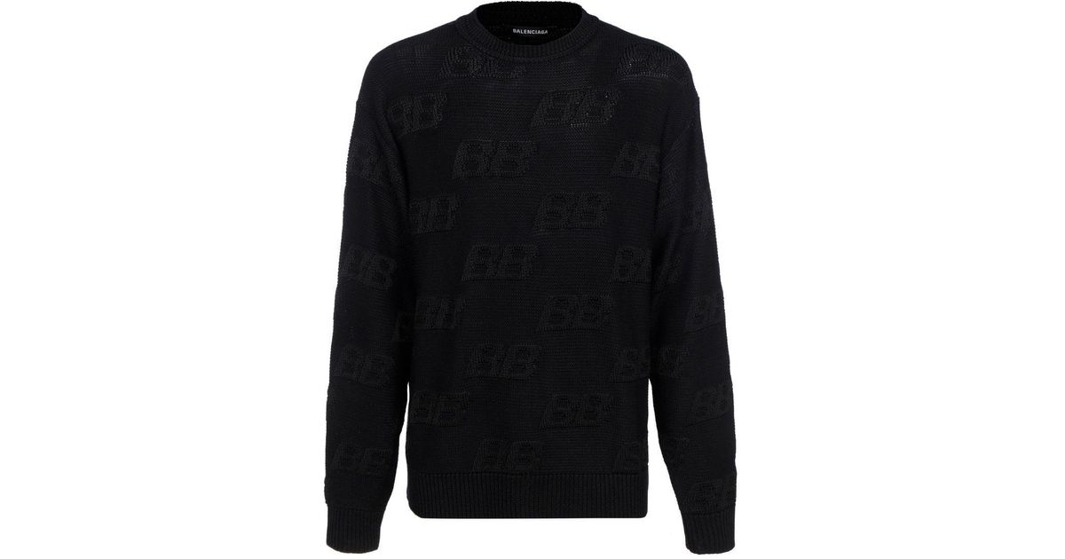 Balenciaga Sweater in Black for Men - Lyst
