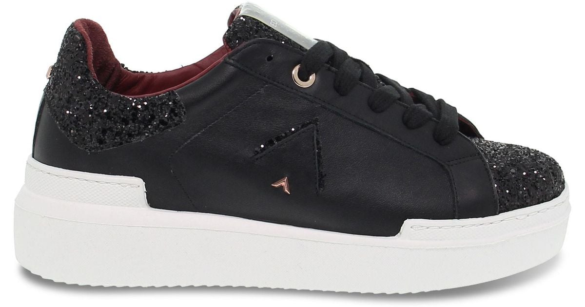 ED PARRISH Leather Sneakers in Black - Lyst