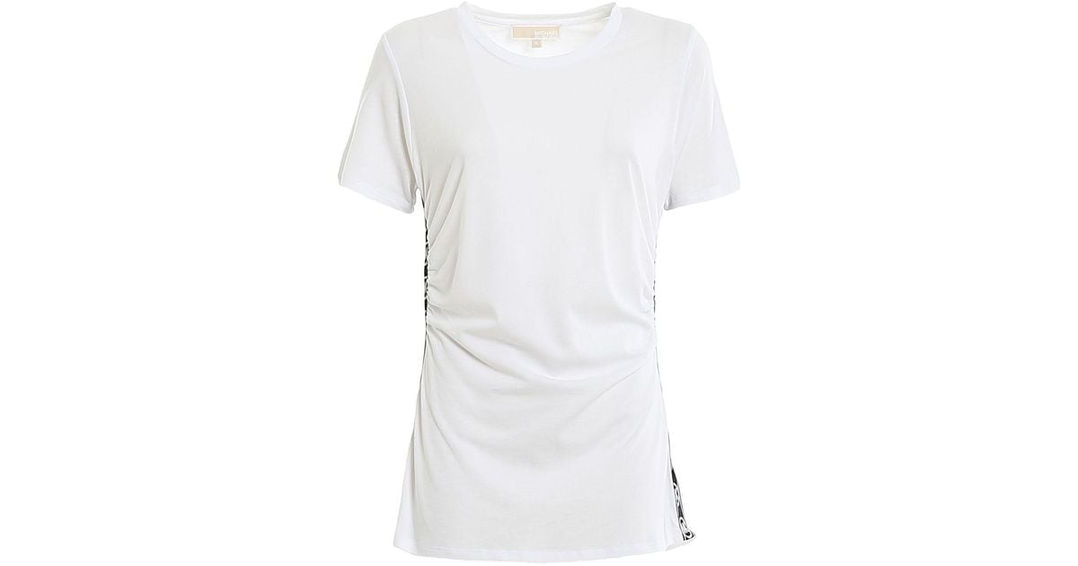 Michael Kors Cotton T-shirt in White - Lyst