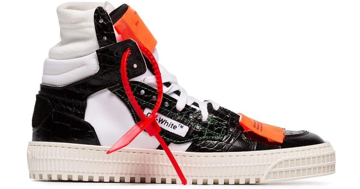 Off-White c/o Virgil Abloh Leather Low 3.0 Sneakers in Black - Lyst