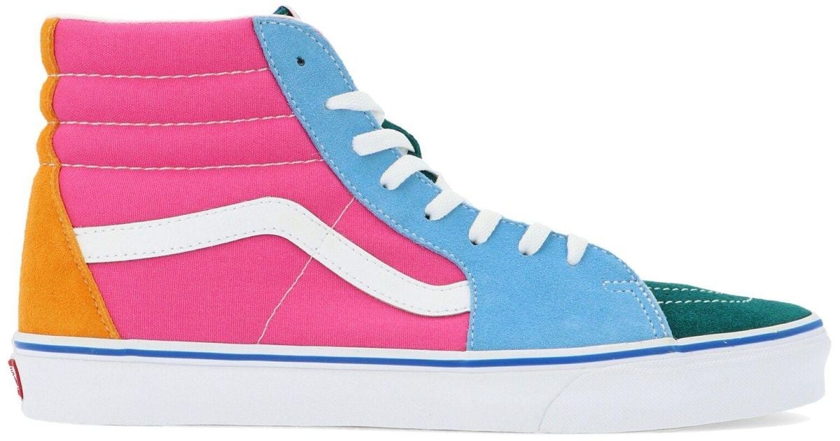vans multicolor high tops