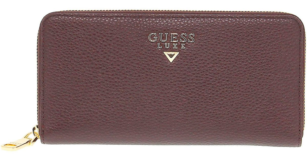 Guess Red Leather Wallet in Red Lyst