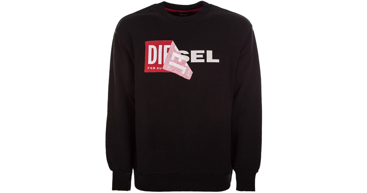 diesel peel logo sweatshirt