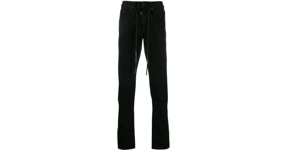 Off-White c/o Virgil Abloh Black Cotton Jeans for Men - Lyst
