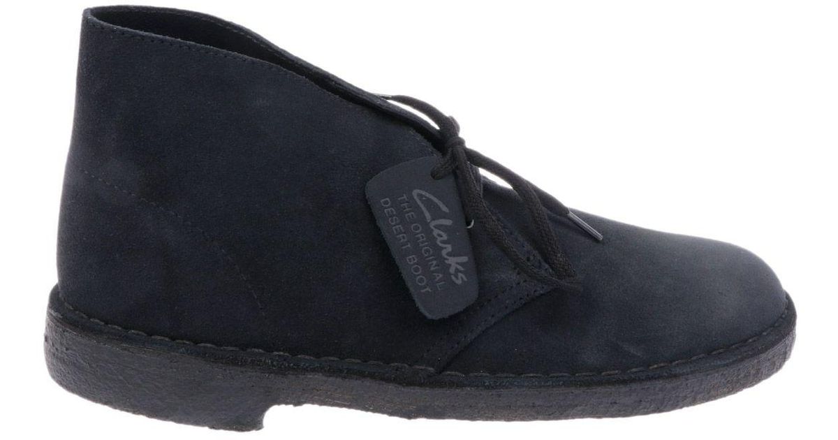 Clarks Suede Ankle Boots in Blue for Men - Save 46% - Lyst