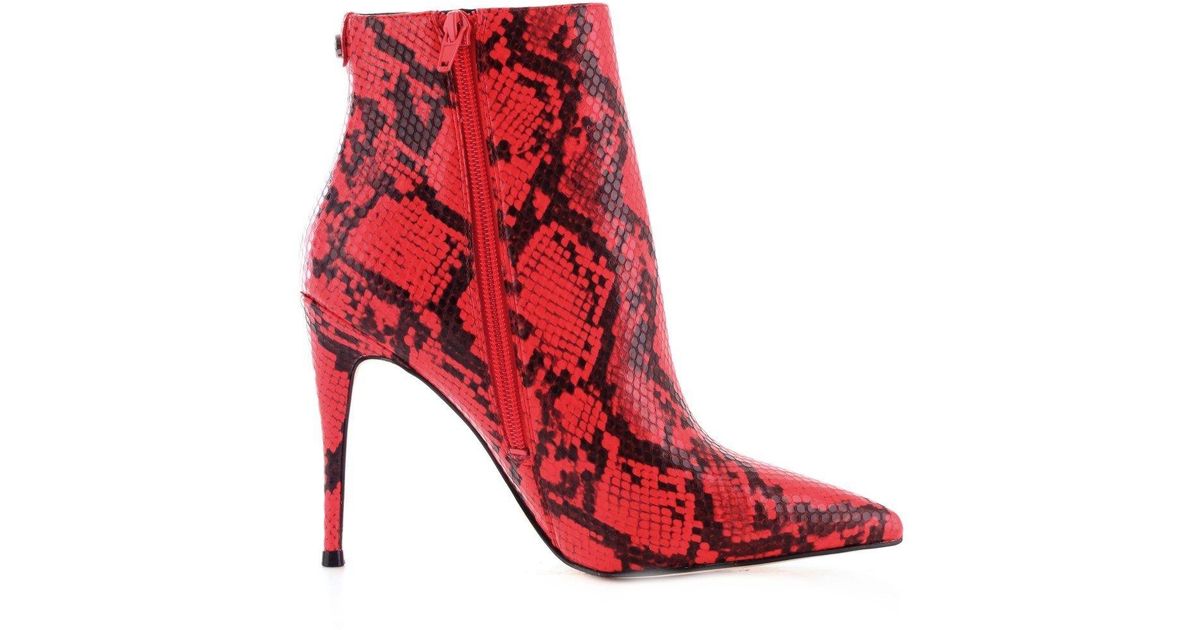 guess red boots