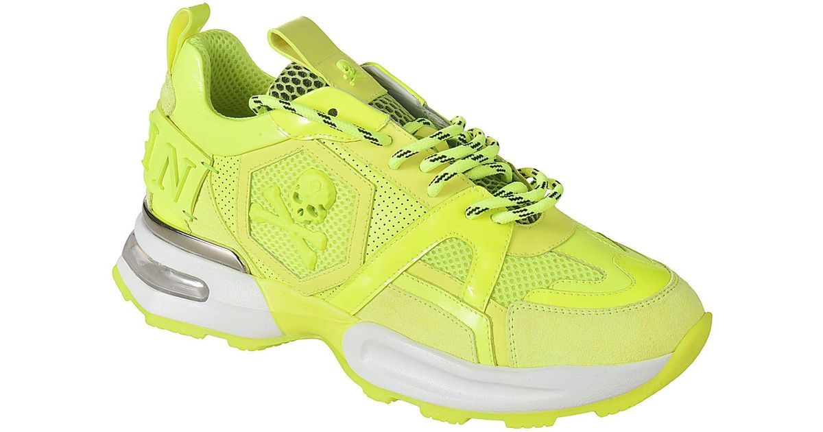 philipp plein yellow sneakers
