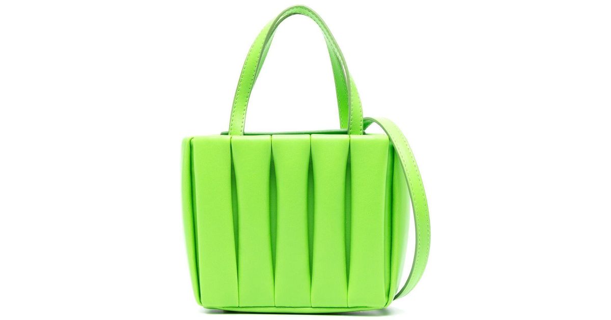 THEMOIRÈ Themoirè Polyurethane Handbag in Green | Lyst