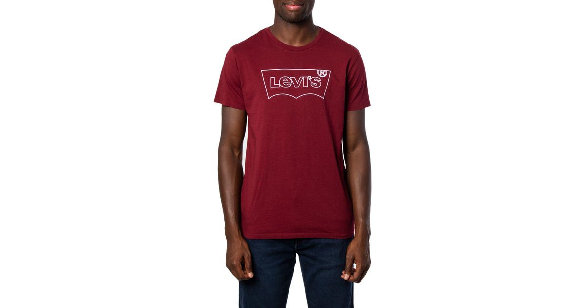 levi's maroon t shirt