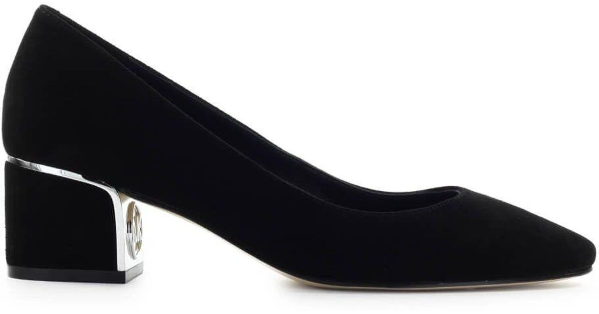 michael kors black suede pumps