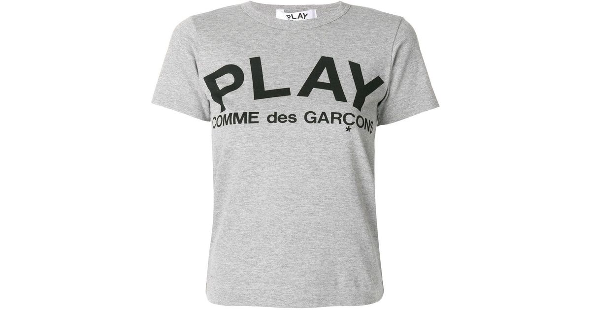 comme des garcons play grey t shirt