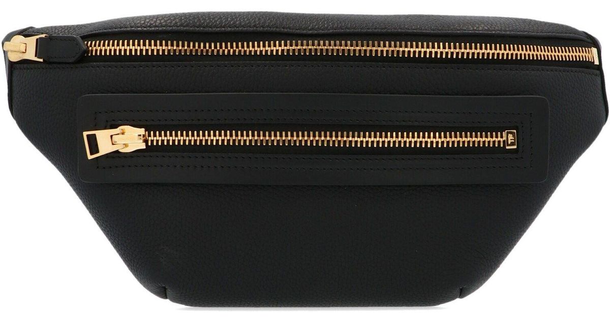 Tom Ford Leather Belt Bag in Black for Men Lyst