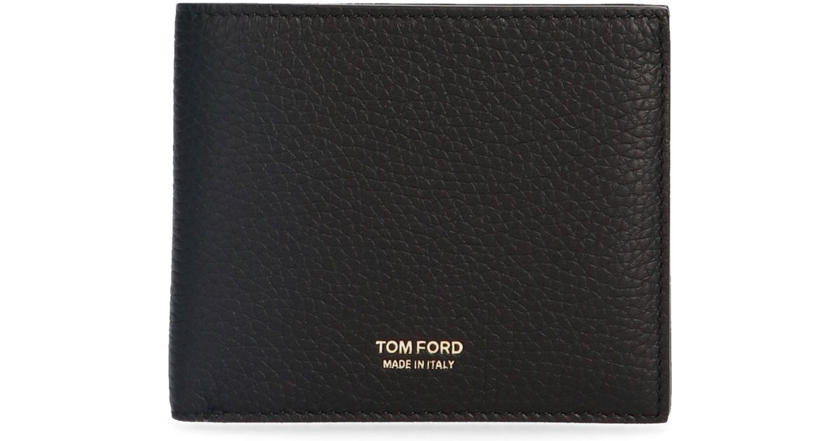 Tom Ford Leather Wallet in Black for Men Lyst