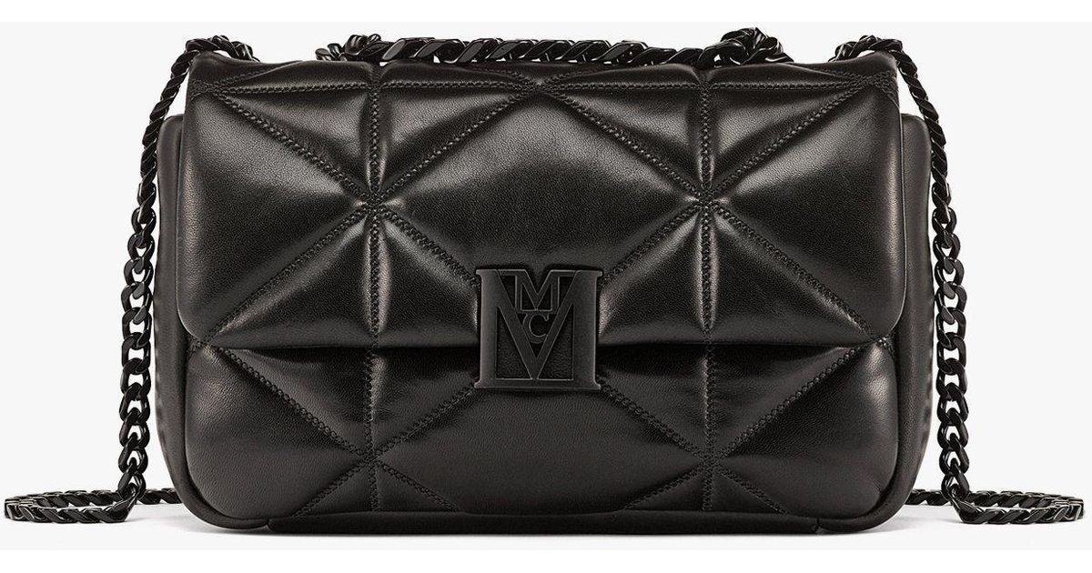 MCM Travia Shoulder Bag In Cloud Quilted Leather in Black Lyst
