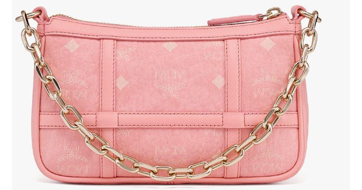 MCM Aren Visetos Mini Shoulder Bag