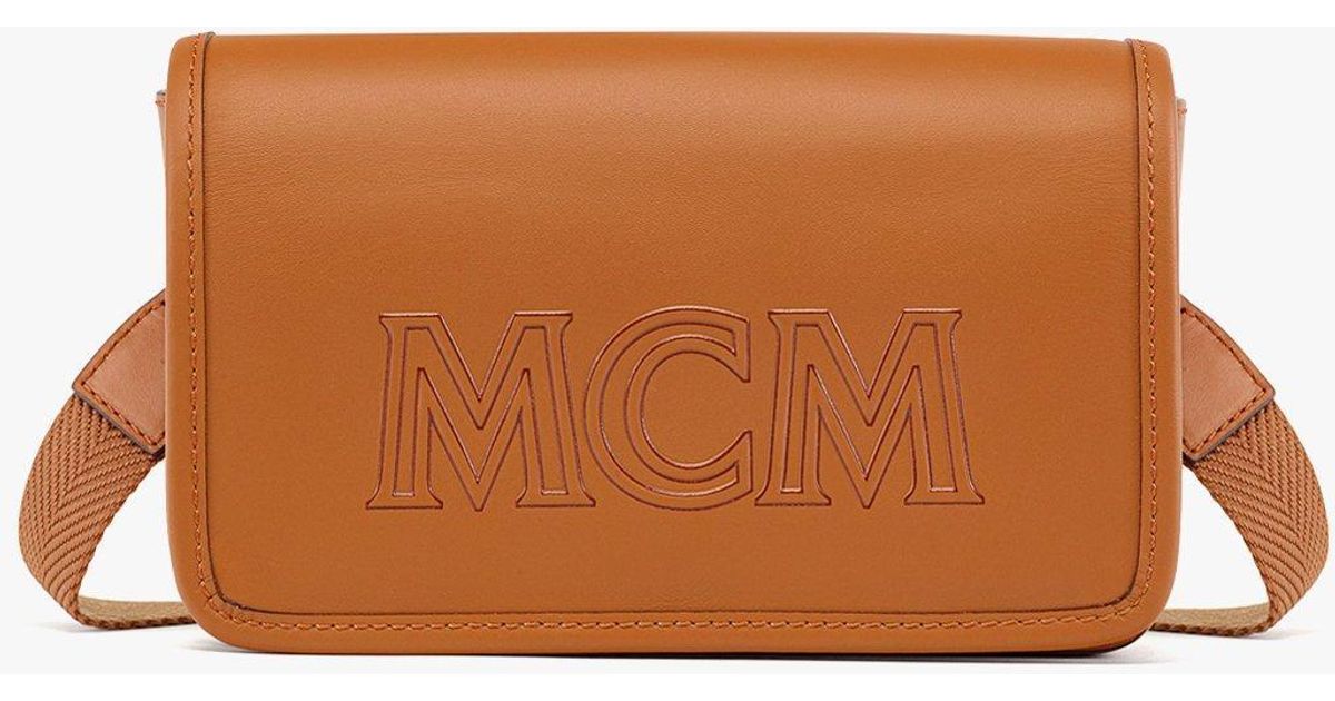 MCM Aren Camera Bag In Spanish Calf Leather in Brown for Men Lyst
