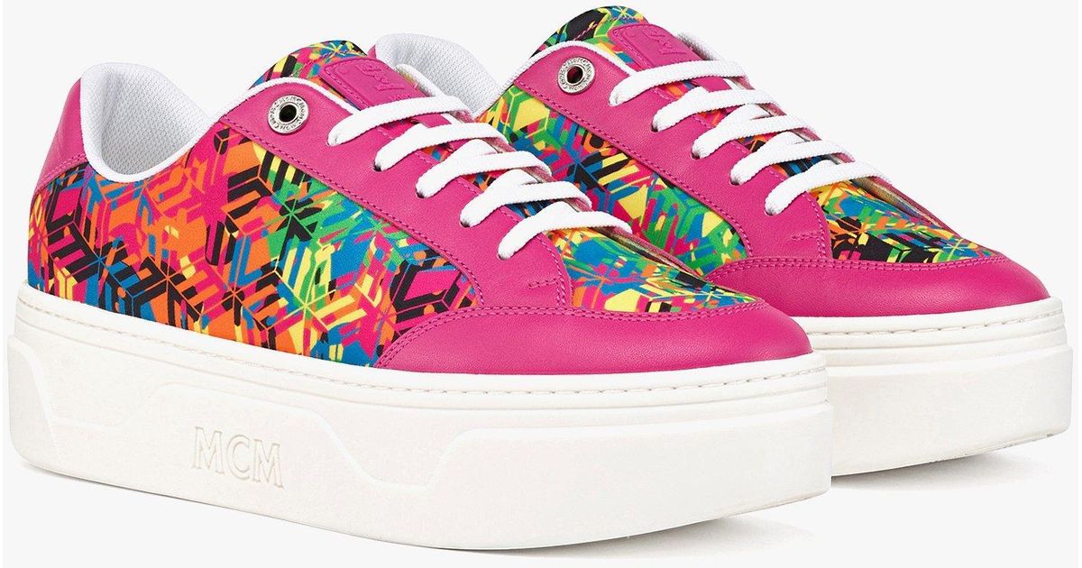 mcm skyward platform sneakers