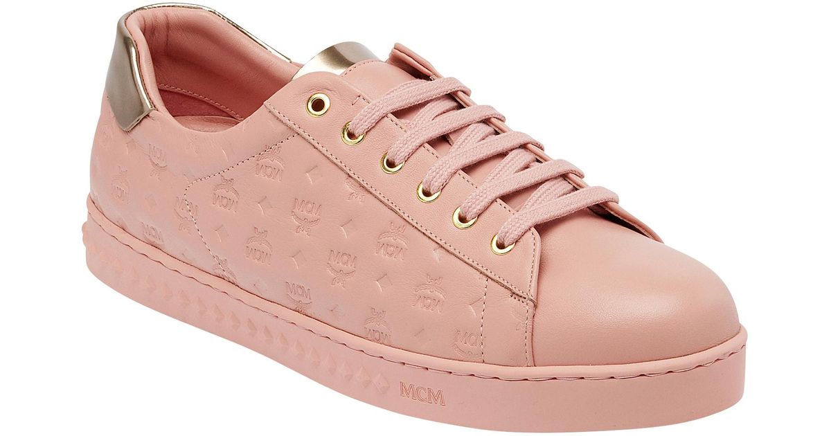 pink mcm sneakers