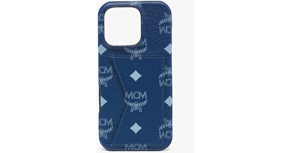 ケースティファイ MCM コラボ iPhone16PRO MCM Iphone 16 Pro Case In Visetos in Blue for Men | Lyst