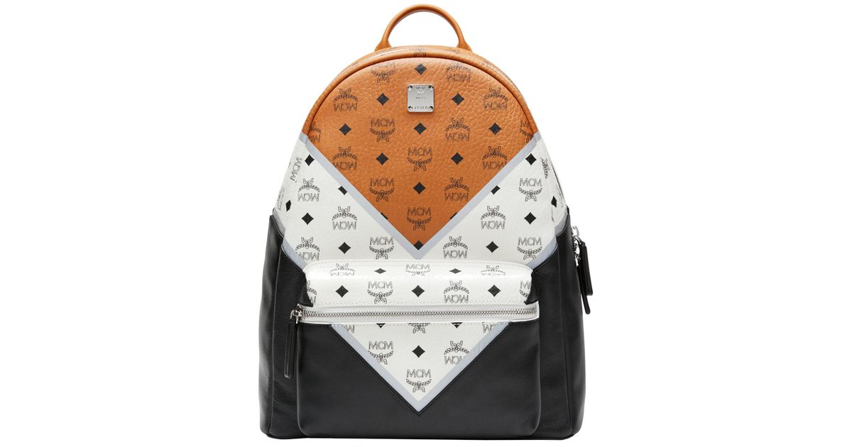 mcm chevron visetos backpack