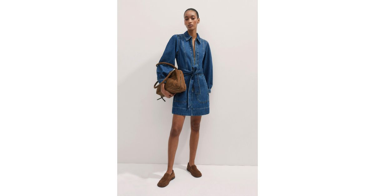me em denim dress ME+EM Chambray denim dress