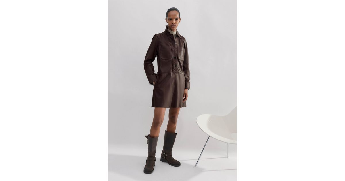 chinese dress ladies Black Faux Leather Mini Shift Dress – AX Paris