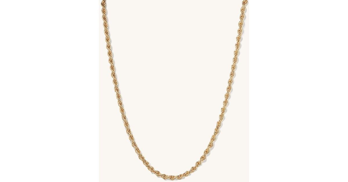 MEJURI Bold Rope Chain Necklace Vermeil Lyst
