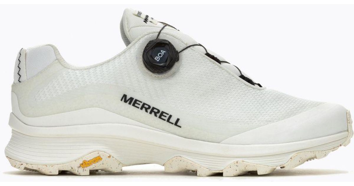 Merrell Moab Speed Storm Gore-Tex Boa in White | Lyst UK