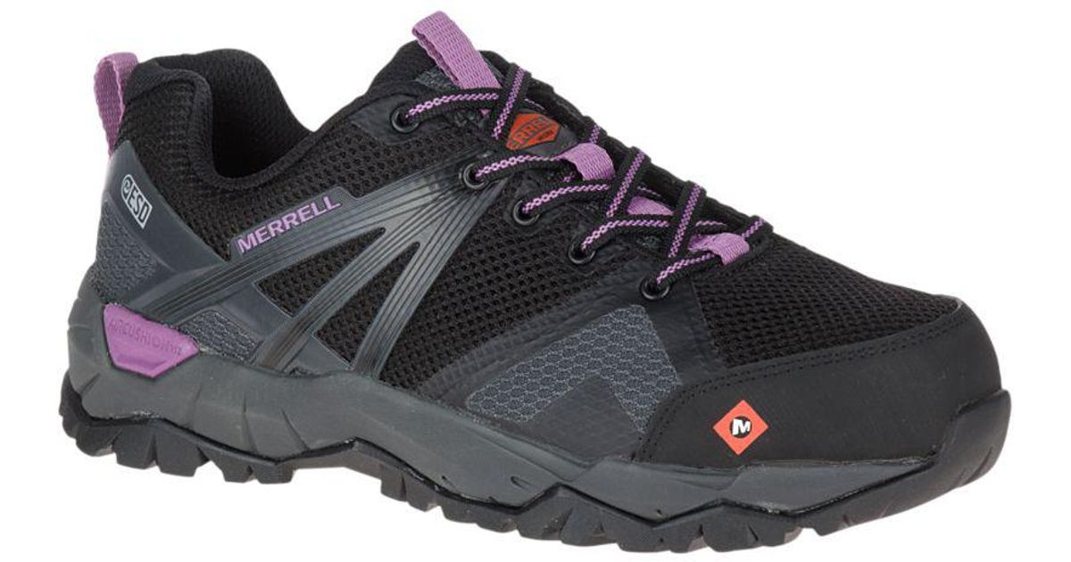 merrell full bench work shoe