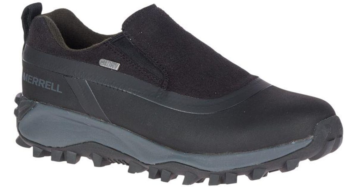 Merrell Leather Thermo Snowdrift Moc Shell Waterproof in Black - Lyst