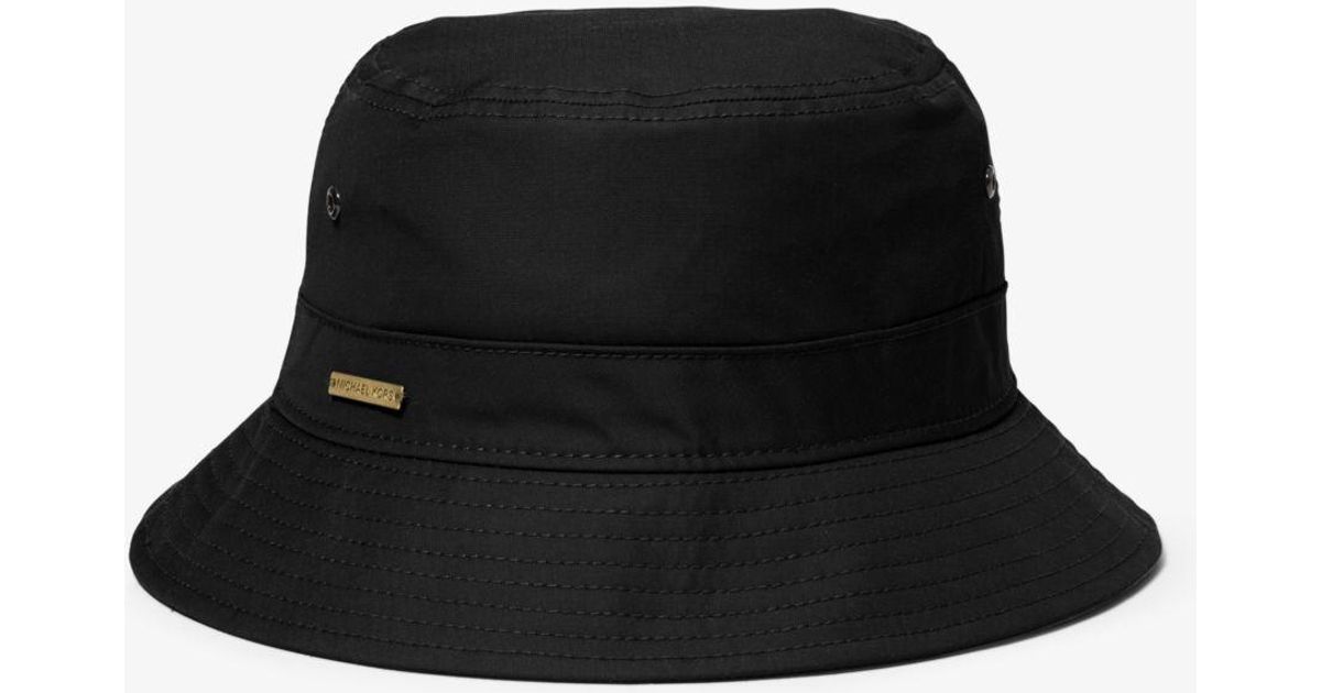 Michael Kors Cotton-blend Bucket Hat in Black | Lyst