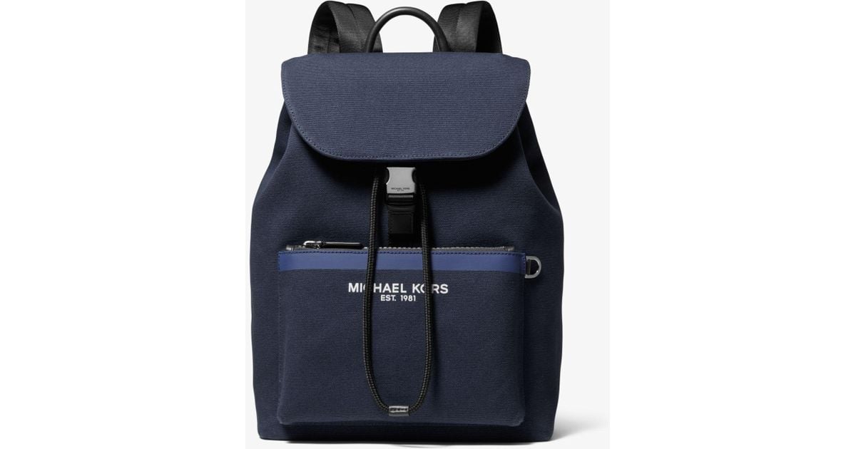 michael kors canvas backpack