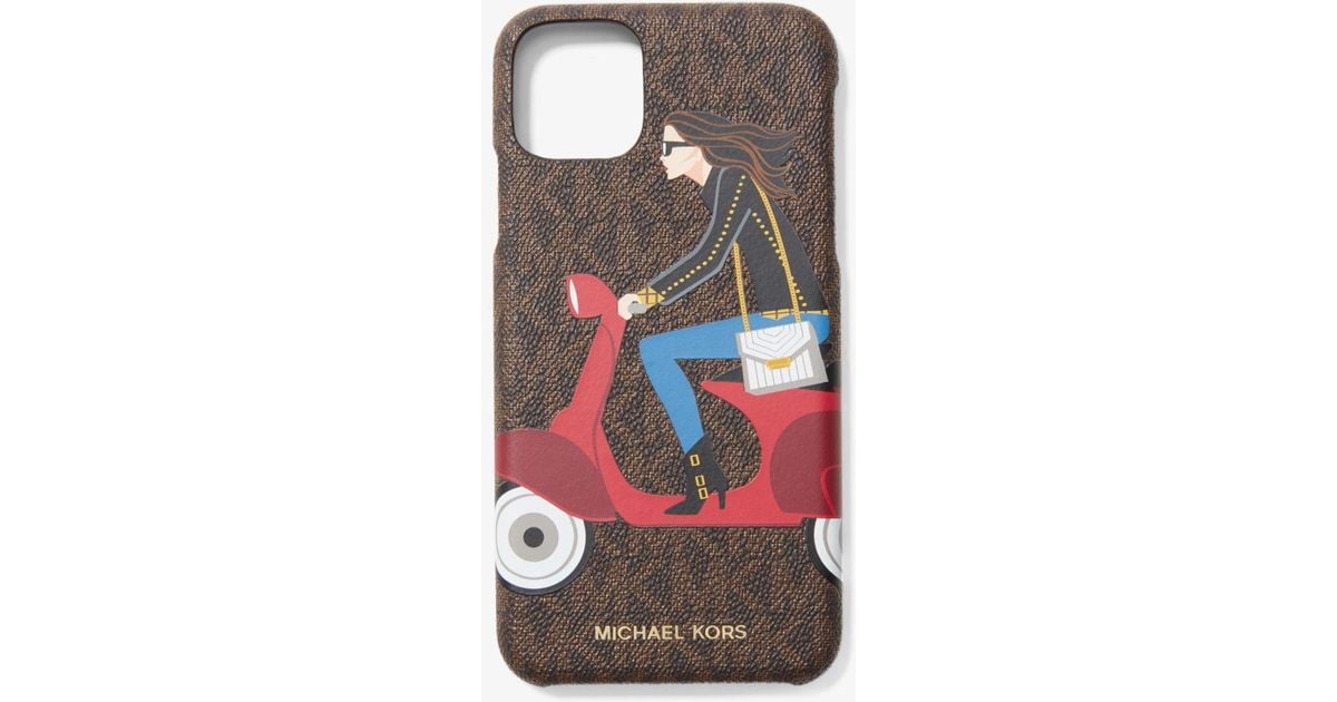 Cover Per Cellulare Jet Set Girls Whitney Per Iphone 11 Pro Max di Michael  Kors in Marrone - Lyst